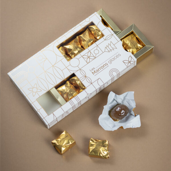 Coffret de 12 marrons glacés